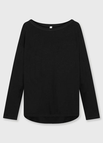 THE LONG SLEEVE LINEN | black