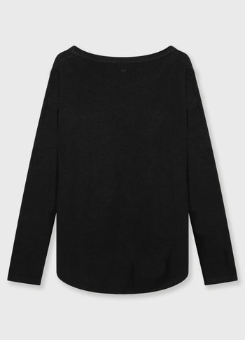 THE LONG SLEEVE LINEN | black