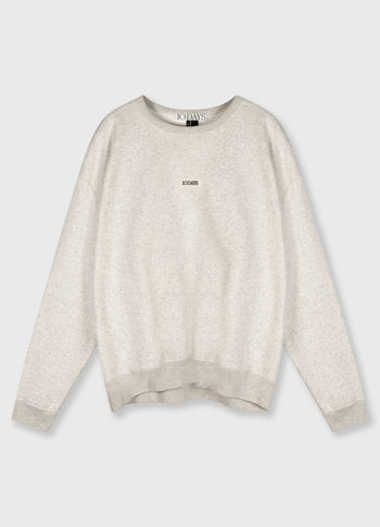 THE CLEAN STATEMENT SWEATER | soft white melee