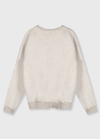 THE CLEAN STATEMENT SWEATER | soft white melee