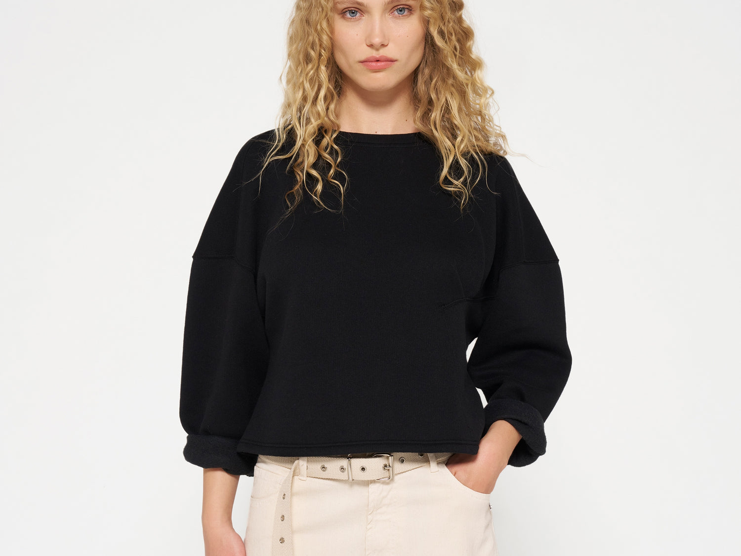 sweater smock | black