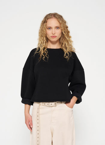 sweater smock | black