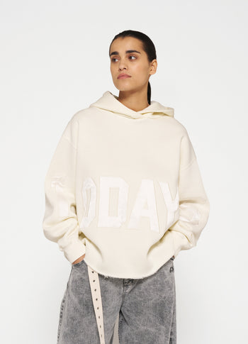 statement logo hoodie | light natural