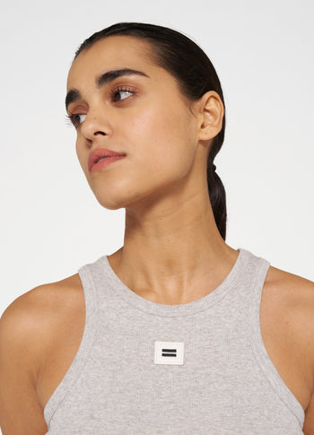 tank top rib | light grey melee