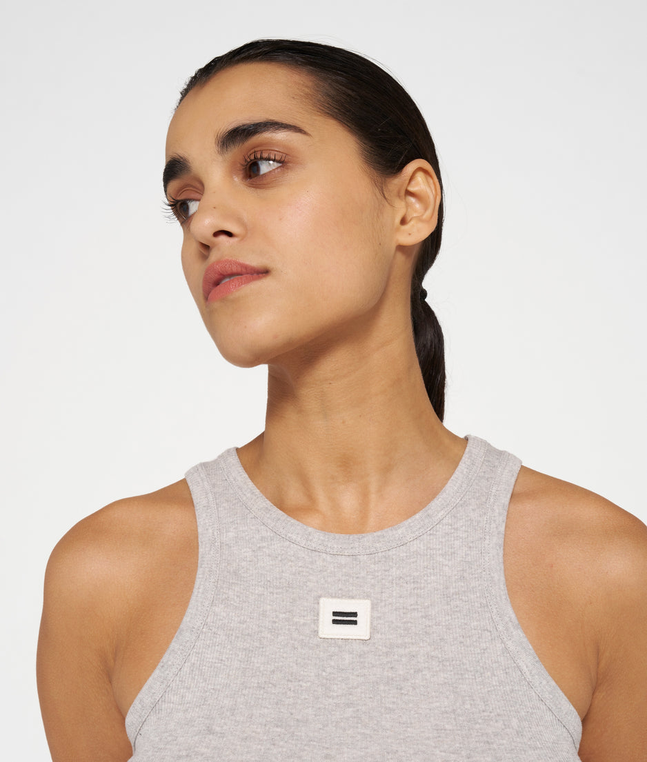 tank top rib | light grey melee