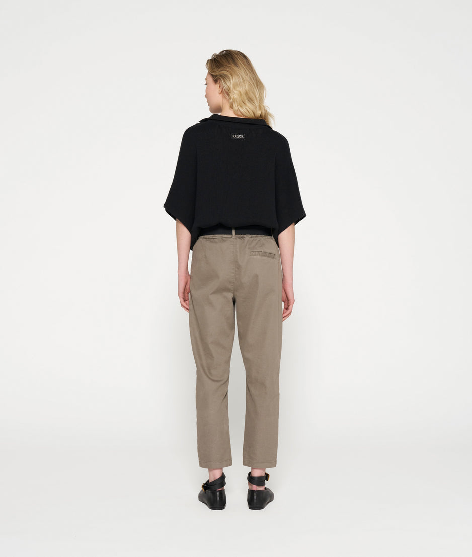 belted pants jog denim | sage