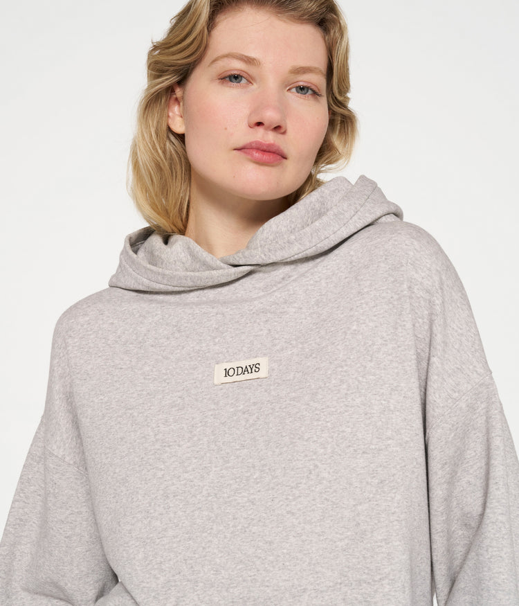statement hoodie | light grey melee