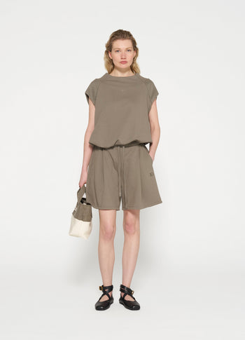 sleeveless balloon sweater | sage