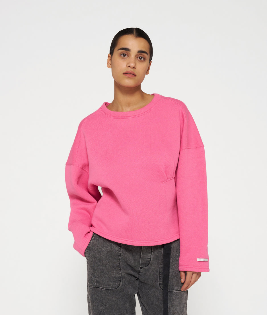 sweater smock | bright pink