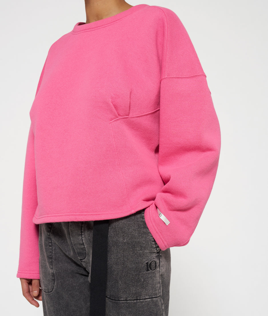 sweater smock | bright pink