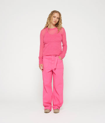 workwear pants | bright pink