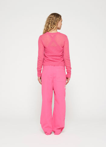 workwear pants | bright pink