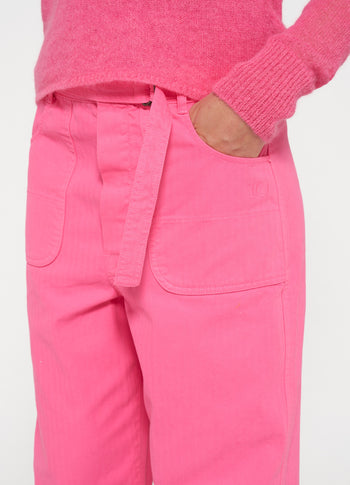 workwear pants | bright pink