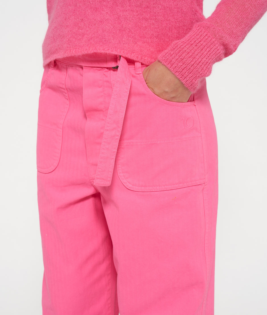 workwear pants | bright pink