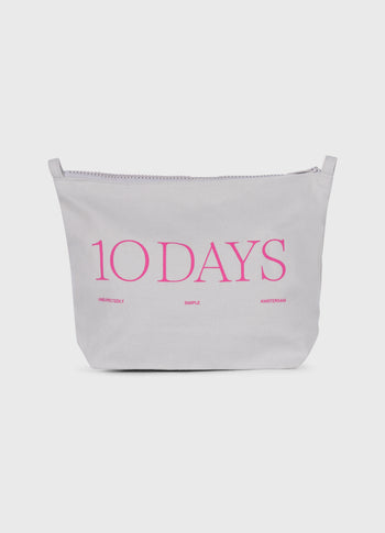 canvas 10DAYS pouch | stone