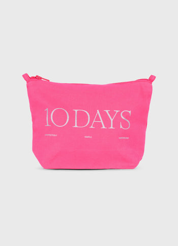 canvas 10DAYS pouch | bright pink