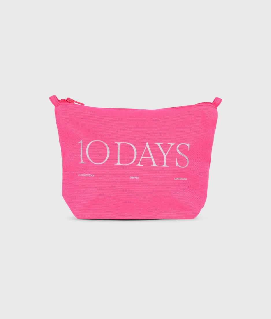 canvas 10DAYS pouch | bright pink