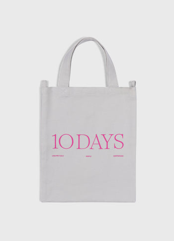 canvas 10DAYS mini shopper | stone