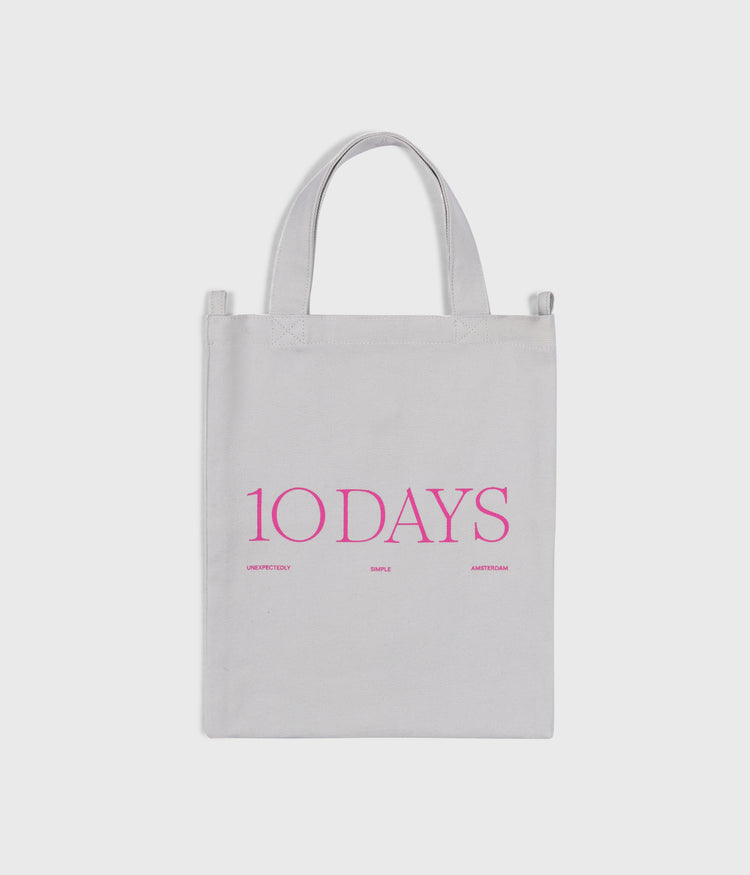 canvas 10DAYS mini shopper | stone