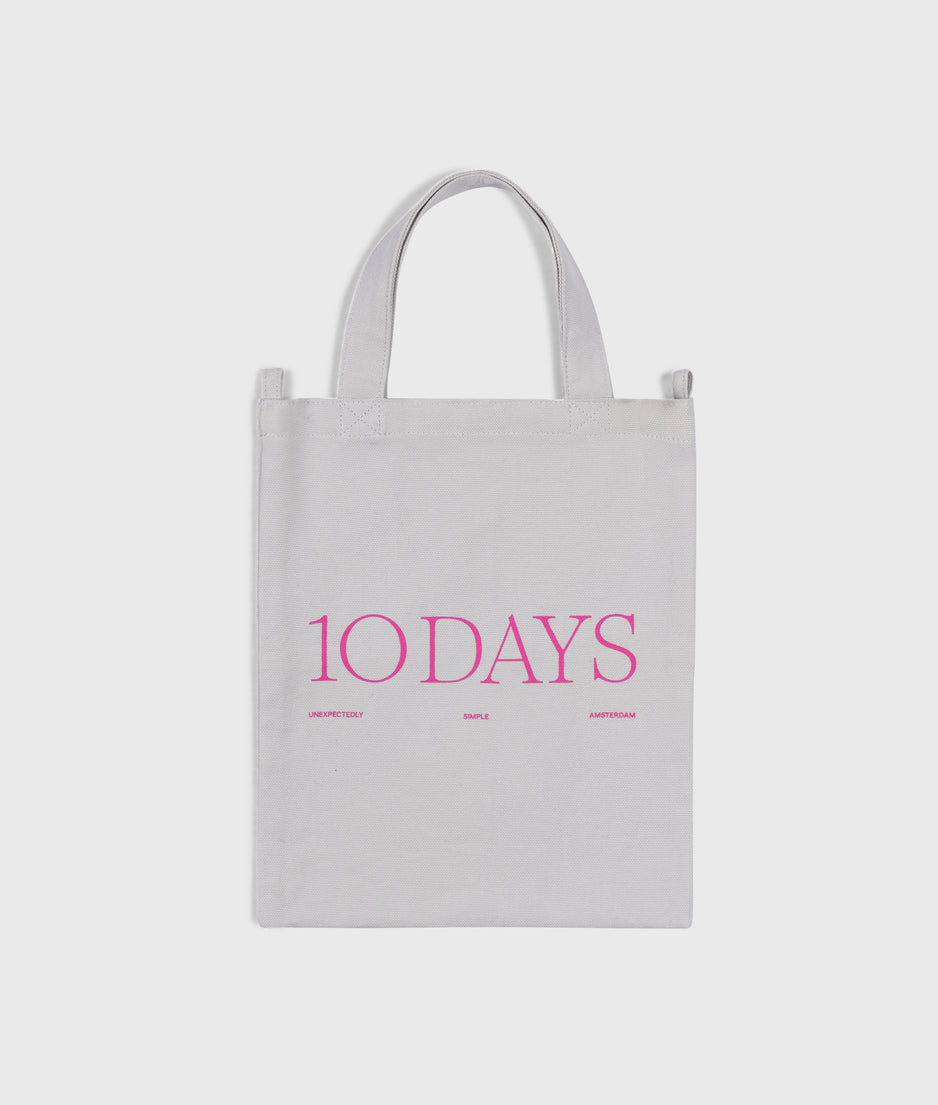 canvas 10DAYS mini shopper | stone