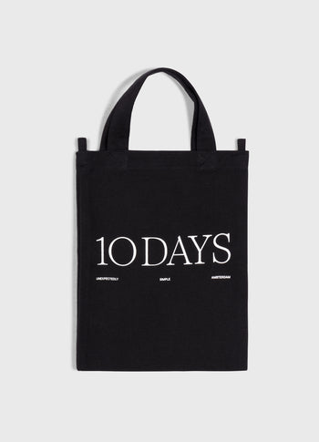 canvas 10DAYS mini shopper | black