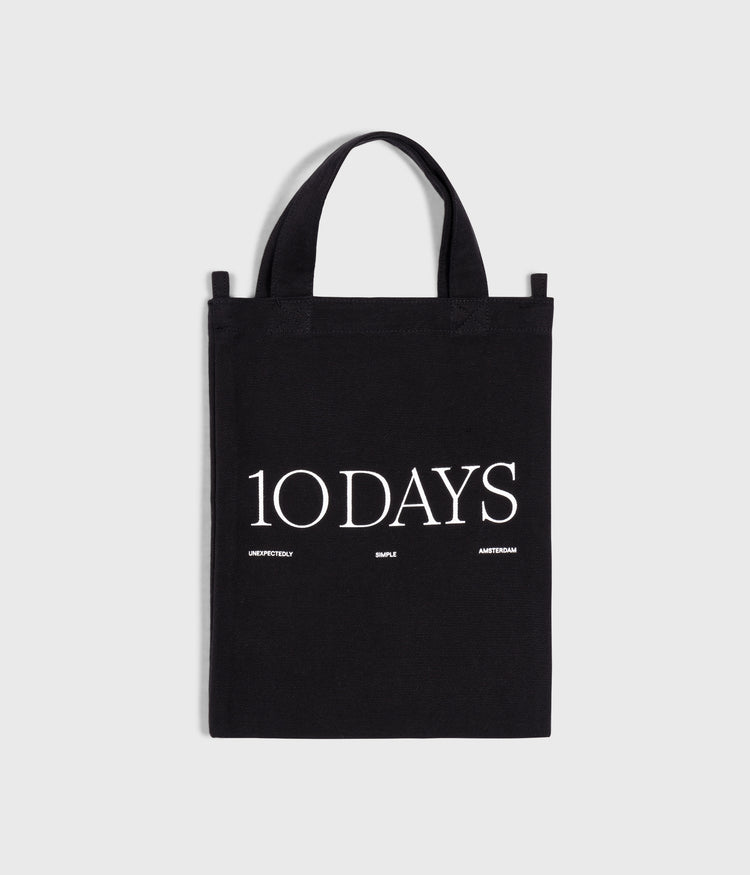 canvas 10DAYS mini shopper | black