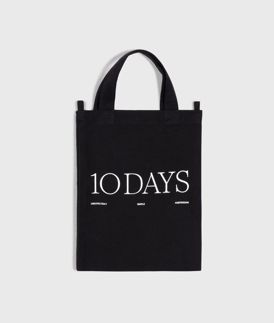 canvas 10DAYS mini shopper | black