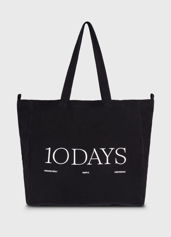 canvas 10DAYS shopper | black