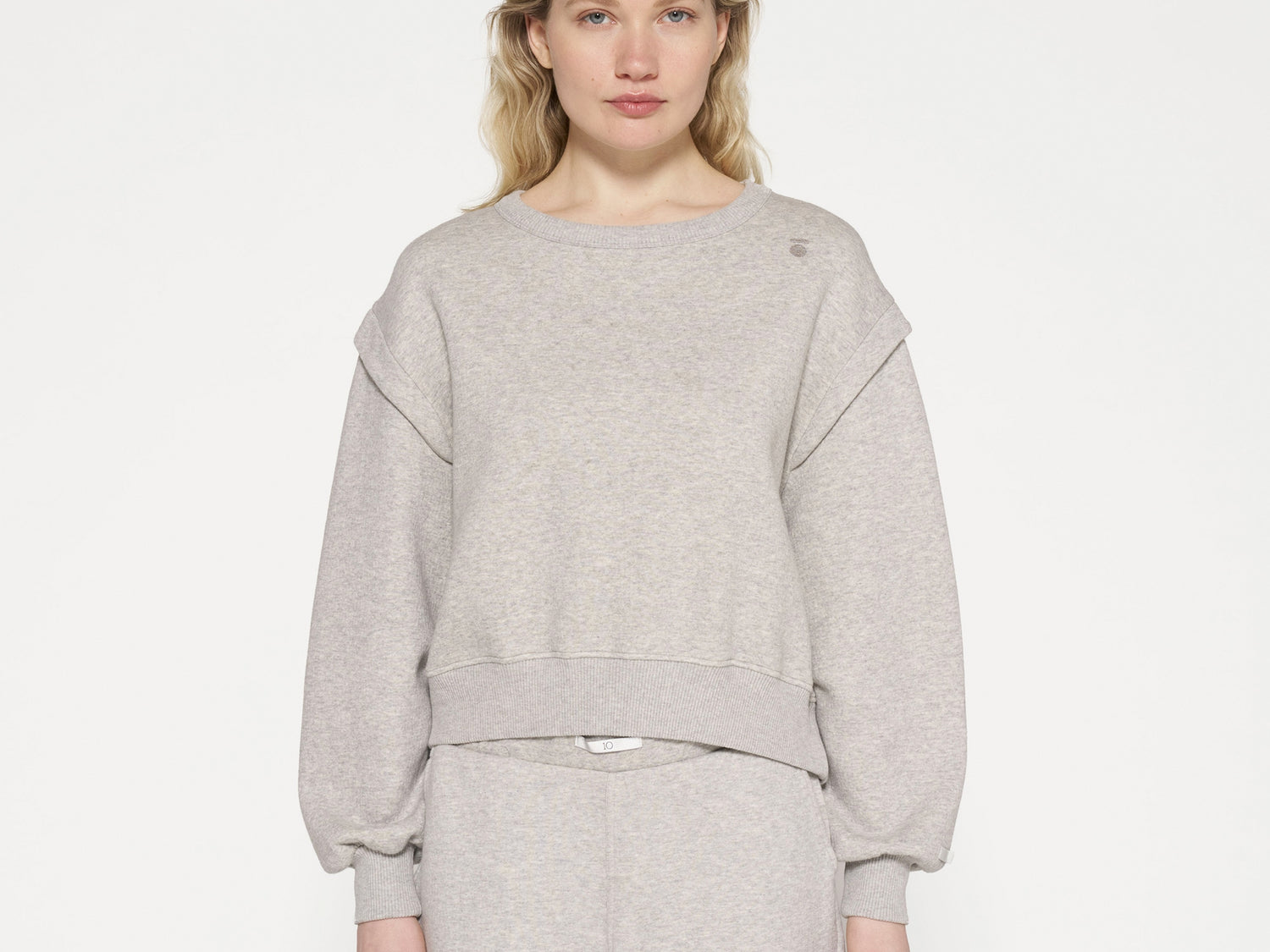 loose fit sweater | light grey melee