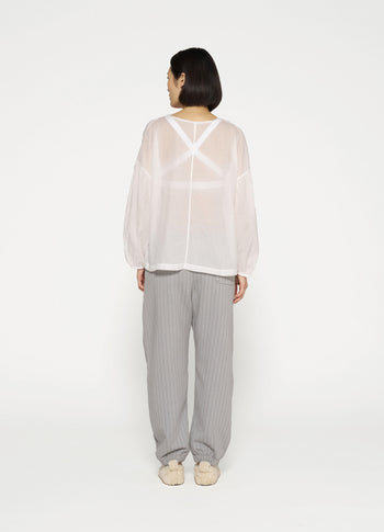 balloon sleeve blouse | ecru