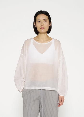 balloon sleeve blouse | ecru