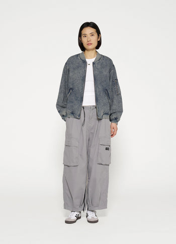 loose utility trousers | graphite