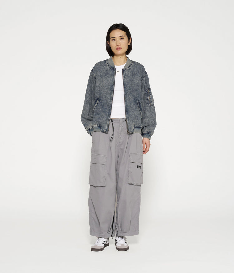 loose utility trousers | graphite