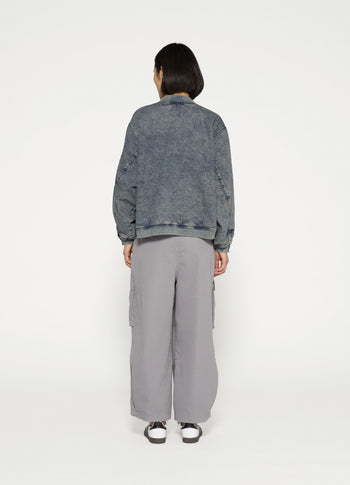 loose utility trousers | graphite