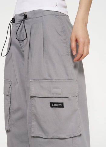 loose utility trousers | graphite