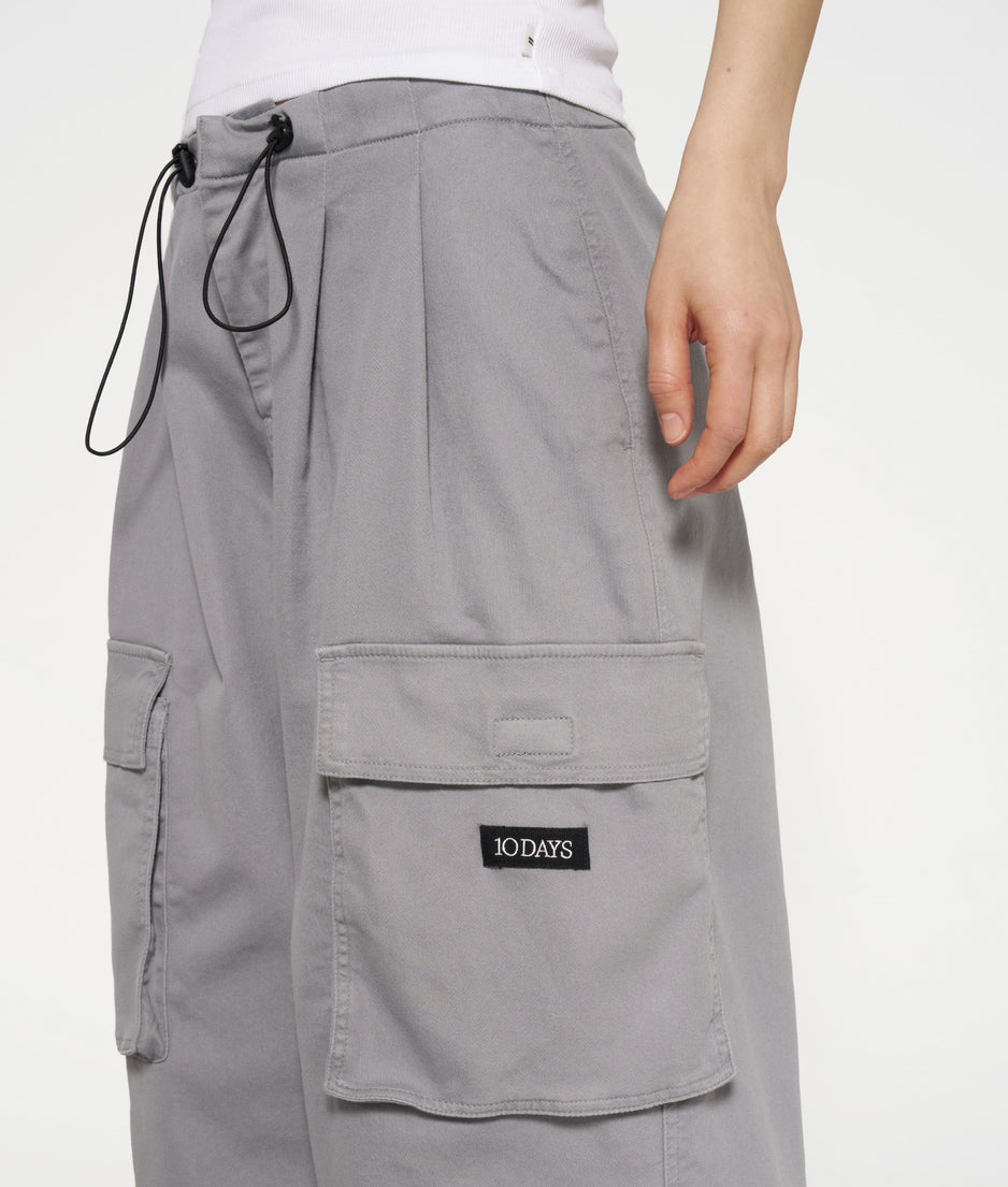 loose utility trousers | graphite