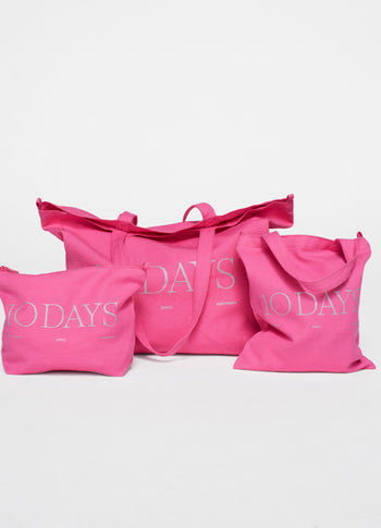 canvas 10DAYS mini shopper | bright pink