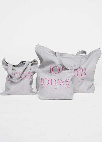 canvas 10DAYS mini shopper | stone