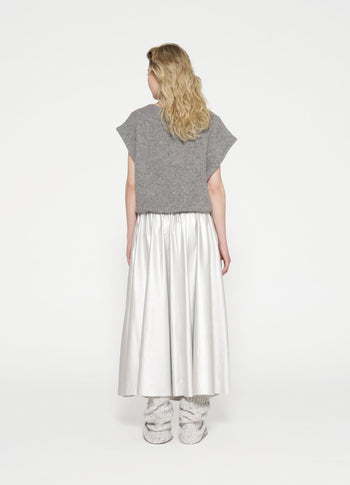 balloon knit sleeveless | grey melee