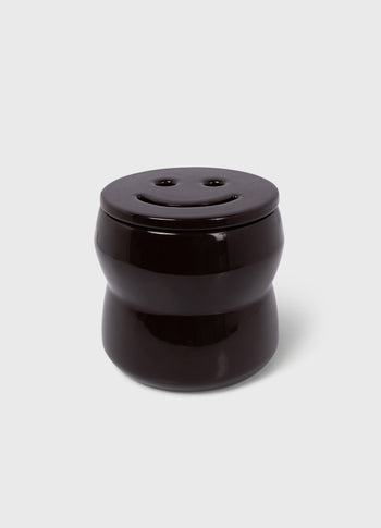 scented candle + happy lid aubergine | multicolor